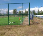 Сетчатое ограждение для футбольной площадки в городе Харовск. СНК группа компаний (НордМашСервис)