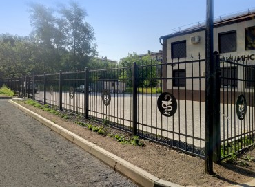 Сварной забор МЦ "Надежда", Череповец, 2021