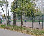 Ограждение спортивной площадки из сетки 12х25 м. Череповец 2019 г.