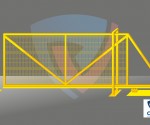 Ворота промышленные откатные СНК НордМашСервис. С диагональными ребрами жесткости - проект.