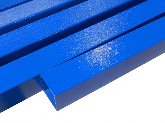 опора столб с полимерным покрытием синяя